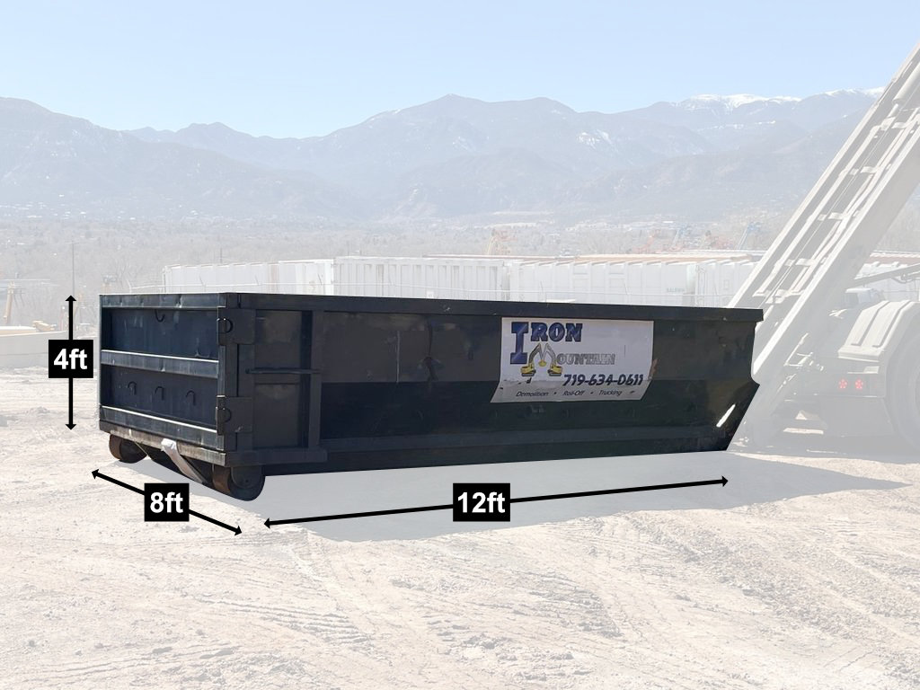 Iron Mountain Demolition Colorado Springs 10-Yard Dumpster Roll Off available